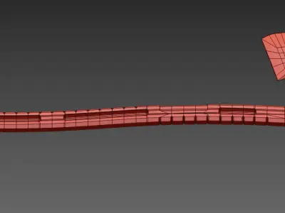 Modern Axe Low-poly 3D model buy