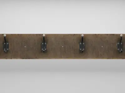 Old Wall Hanger Low-poly 3D model