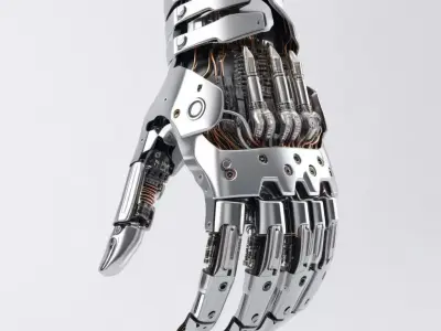 Futuristic Cyborg Hand 3D Model 3D model