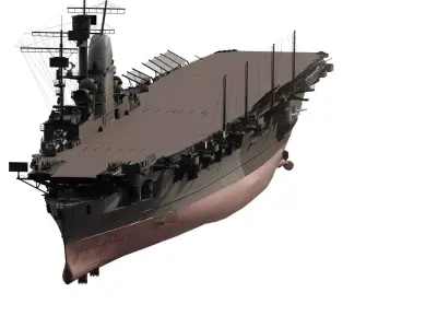 WW2 GERMAN NAVY AIRCRAFT CARRIER 3D model