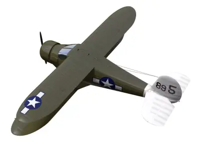 Beechcraft Model D17 Staggerwing 3D model