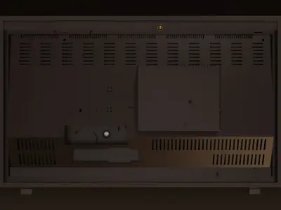 Vintage CRT TV 3D model