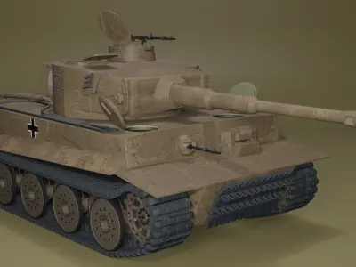 TIGER MK1 TANK 3D model