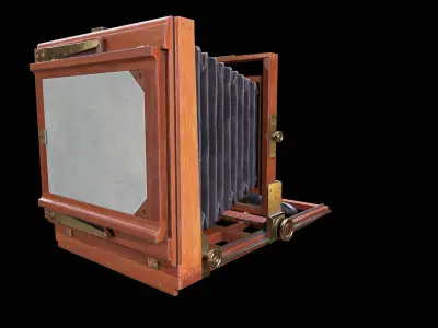 Antique Coffee Grinder PBR Game-Ready Low-poly 3D model