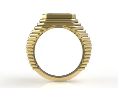 Antique Emerald Ring 3D print model