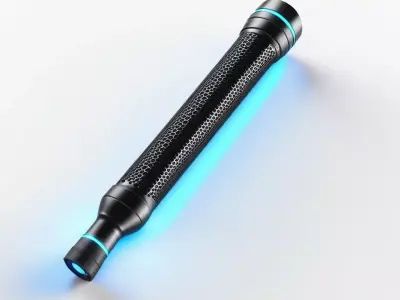 Futuristic Stun Baton 3D Model 3D model