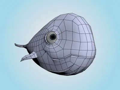Whale 3D model