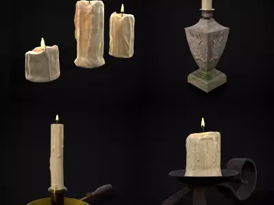 Medieval Lights Mix Six 3D Model Pack