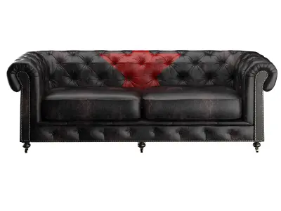 Sofa Andrew Martin Rebel Mao Red Star 3D model