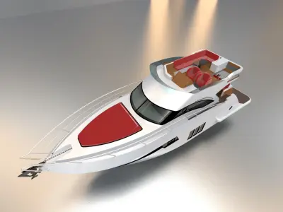 Yacht Boat 3D model