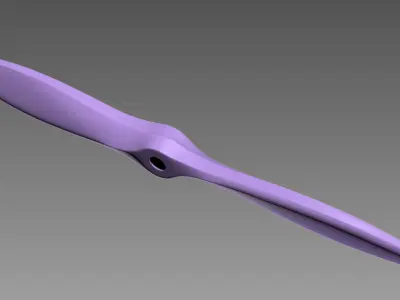 Propeller 3D print model by bas-reliefs