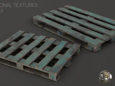 Euro Pallets Assets 02 Low-poly 3D model