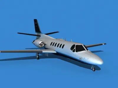 Cessna Citation 550 II Bravo V09 3D model
