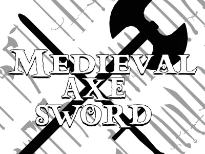 Medieval Axe Sword 3D Model Pack