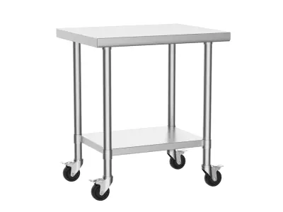Stainless Steel Cart Work table Caster 3D model