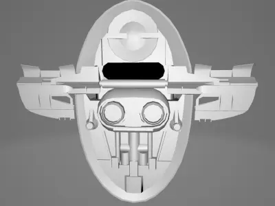 STAR WARS Boba Fett Slave 1 Ship Low Poly Game FBX MODEL Low-poly 3D model