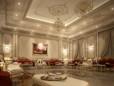 Luxurious VIP Living 3D model