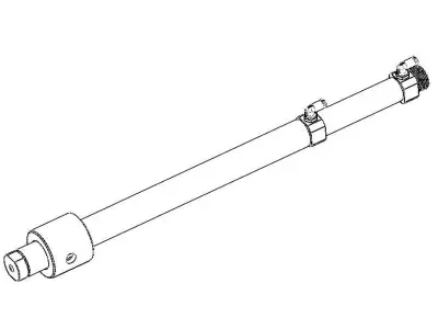 Lower Electrode Pin Shift for Nut Welding M6 3D model
