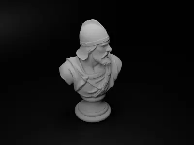 Medieval Archer Bust Chess 3D print model purchase