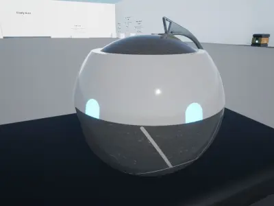 Scifi Frag Grenade  Low-poly 3D model