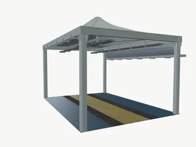 Tent house 3D model purchase