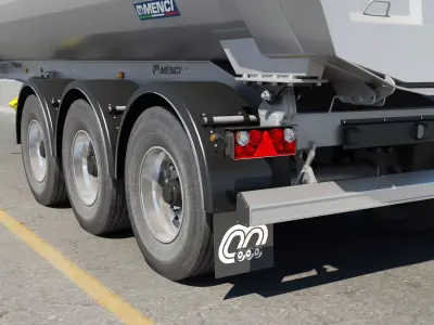 Tipper trailer 3D model purchase