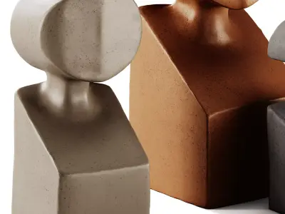 Gardeco Objects The Muses Ceramic Sculpture 3D model