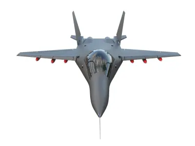 Fighter Jet Low-poly 3D model purchase