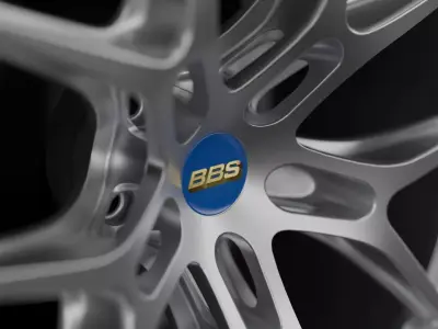 BBS MAG-R Wheel Low-poly 3D model