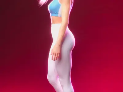 Sonya Blade  Special Forces Training 3D model