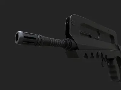 Famas F1 Low-poly 3D model buy