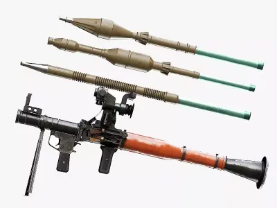 RPG 7 3D model by tutrazrez