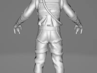 STAR WARS Bossk - Low Poly Game - Battlefield FBX MODEL Low-poly 3D model