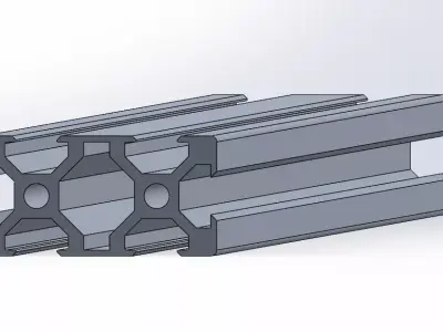 V-Slot 2040 Aluminum Profile Engineering Standard 3D model 3D model