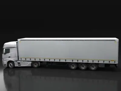 Mercedes Benz Actros Low-poly 3D model