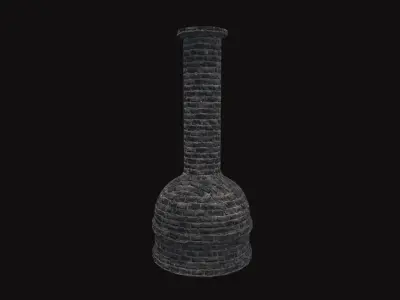 Medieval Chimney 01 Low-poly 3D model