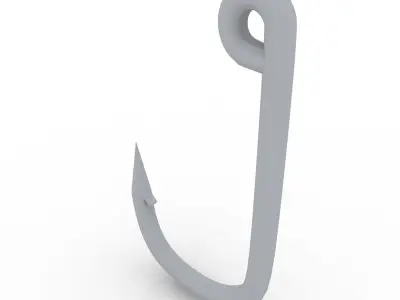 Fishing Hook 3D model shop