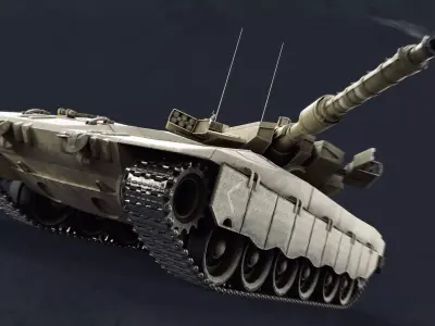 Merkava MK3 Low-poly 3D model