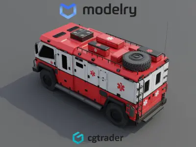 Search Rescue Vehicle 3D model purchase