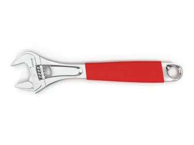 10 Adjustable Wrench Low-poly 3D model