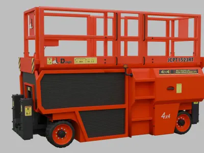 Electric Scissor Lift Compact 3D model