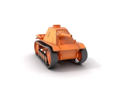 Desert Camouflage Tank model pack Low-poly 3D model