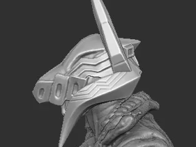 Cyberpunk Anubis Mezco Head 3D print model