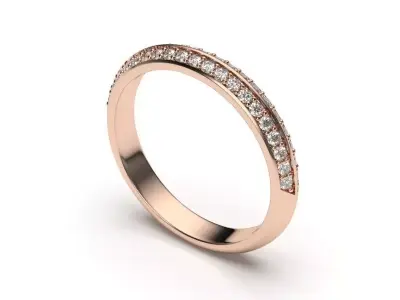 solitaire with ring sizes  8 part S40 3D print model