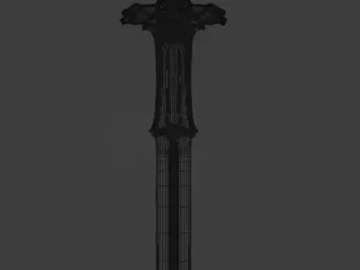 stylized sword 3D model