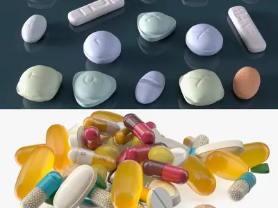 Pills Collection 3D model