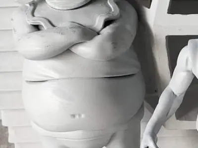 SENOR PINK - ONE PIECE - 3D MODEL - SPLIT PART 3D print model