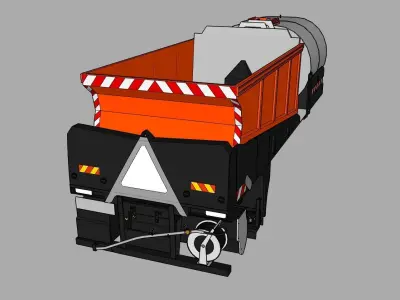 Repandeuse gravilloneuse Acmar 3D model