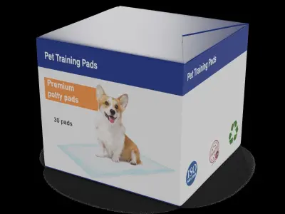 Pet accessories Pet Training Pads Low-poly 3D model buy