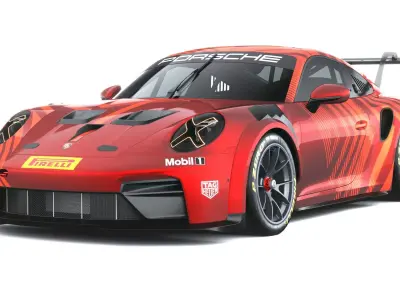 Porsche 911 Cup 2026 3D model